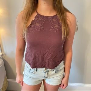 Plum Halter Tank Top
